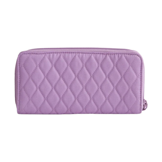 Vera Bradley Continental Wallet - Purple Rhapsody In Premium Cotton - Lenny's Shoe & Apparel