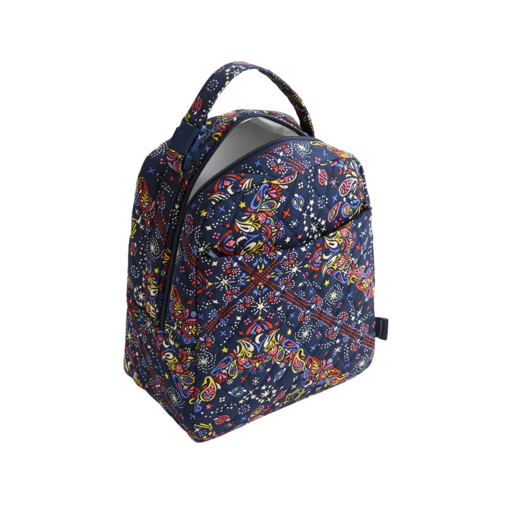 Vera Bradley Large Lunch Bag - Starry Paisley In Premium Cotton - Lenny's Shoe & Apparel