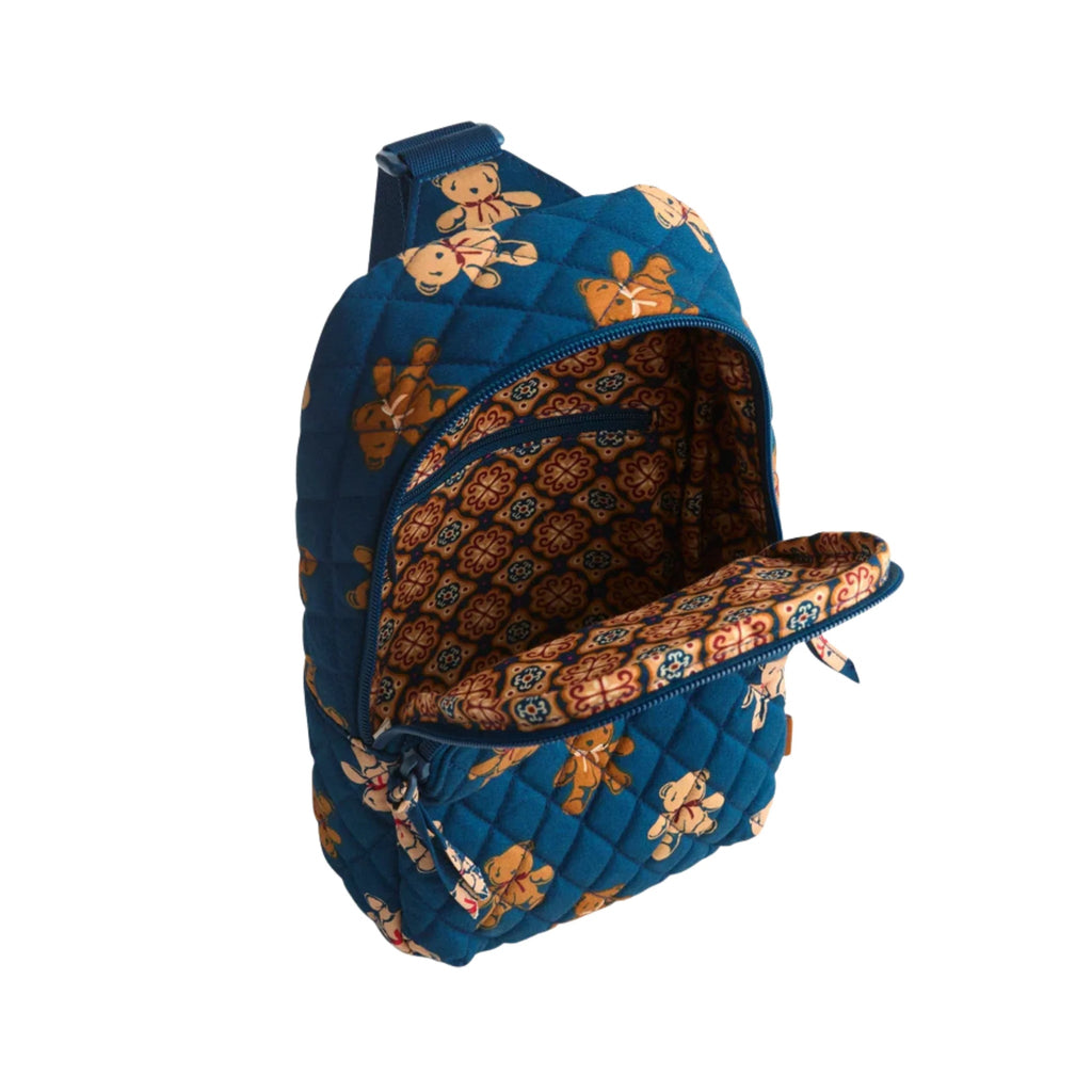 Vera Bradley Lorman Sling Backpack - Bunch of Bears In Premium Cotton - Lenny's Shoe & Apparel