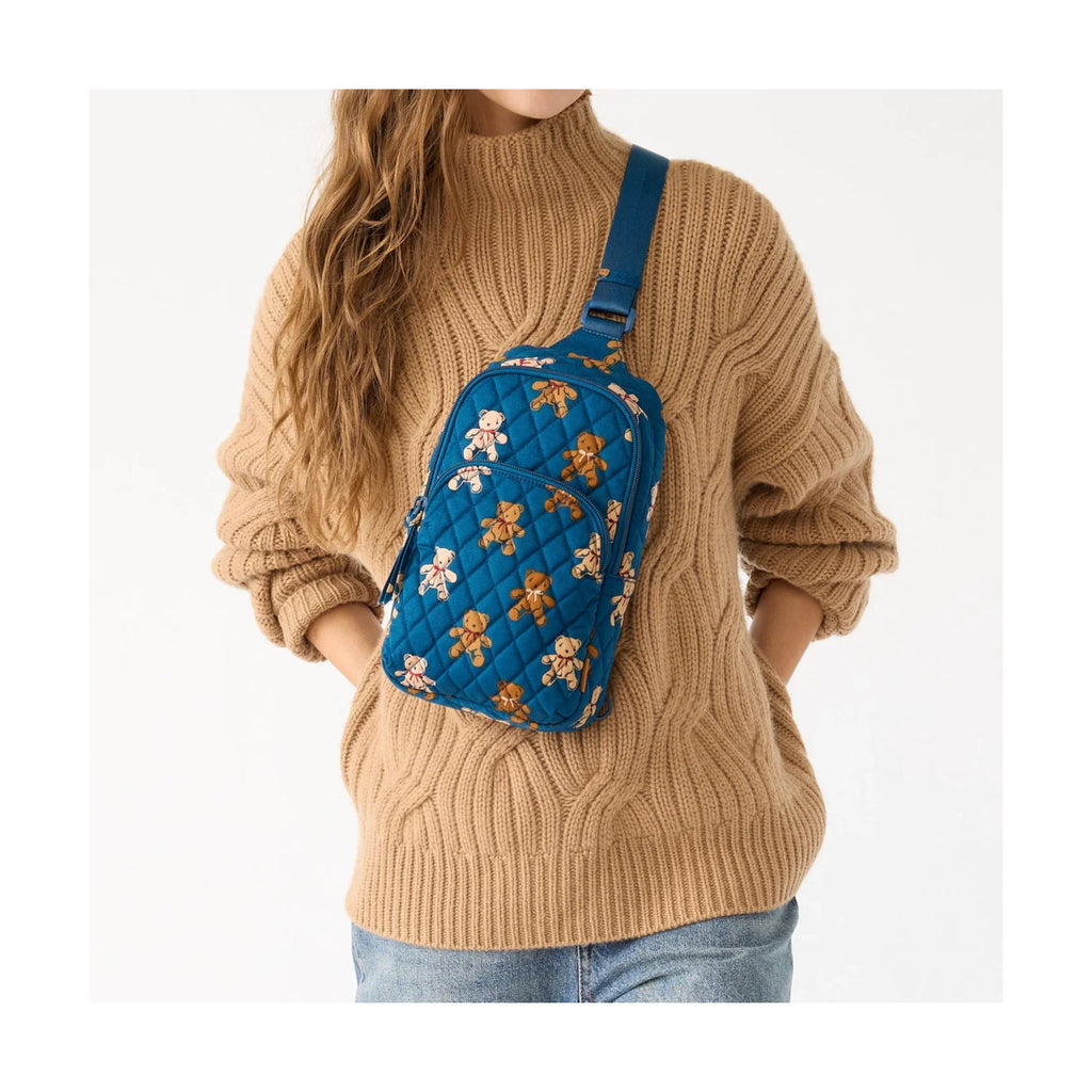 Vera Bradley Lorman Sling Backpack - Bunch of Bears In Premium Cotton - Lenny's Shoe & Apparel