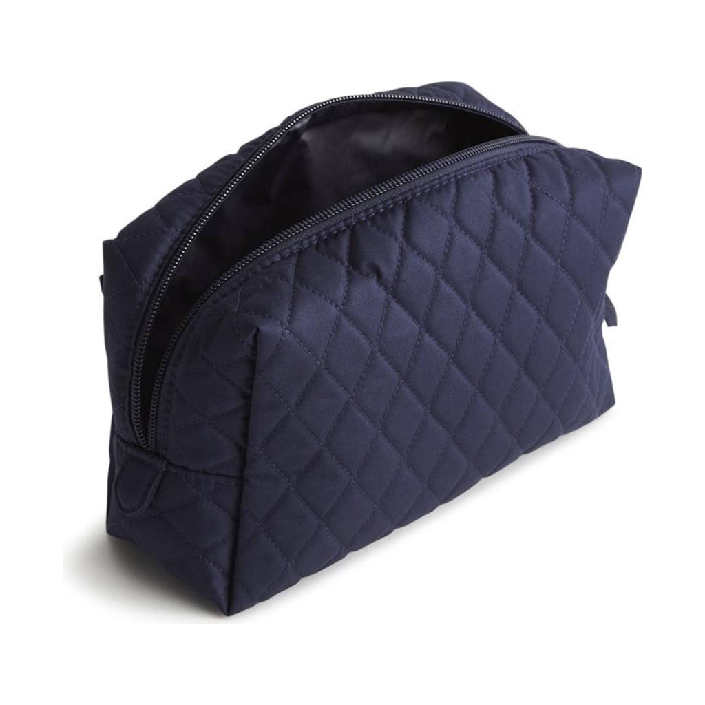 Vera Bradley Medium Cosmetic Bag - Peacoat In Premium Cotton - Lenny's Shoe & Apparel