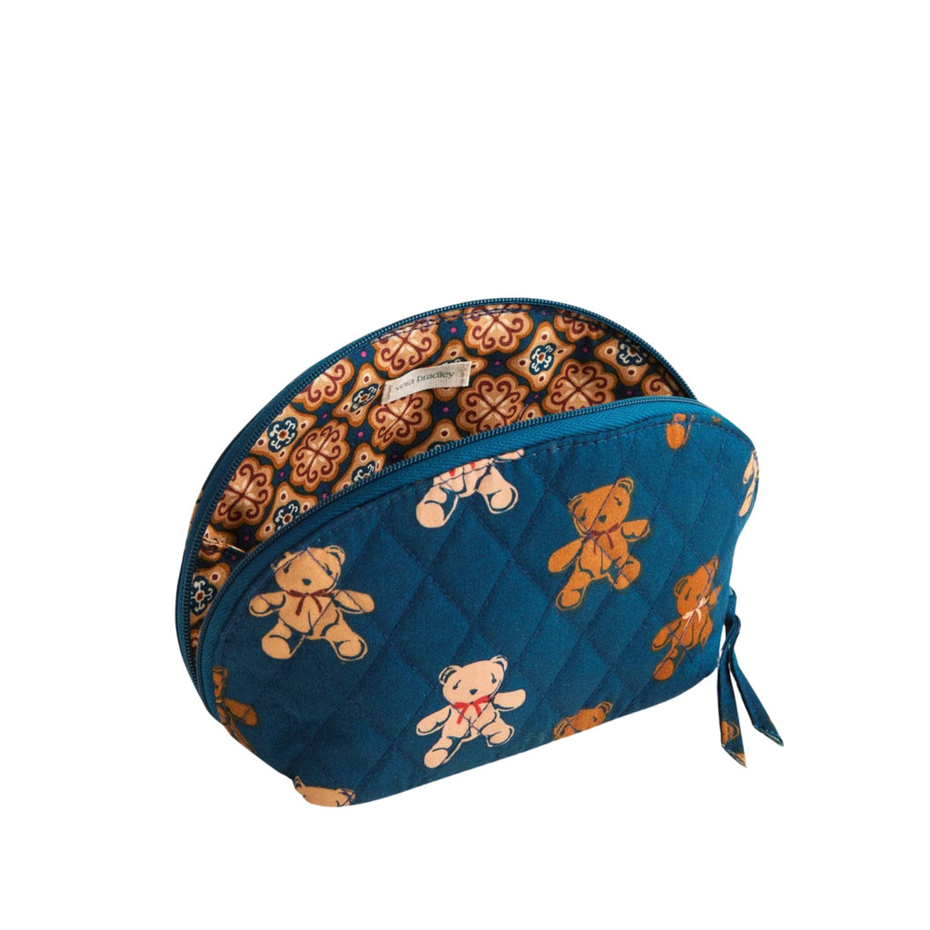 Vera Bradley Mini Dome Cosmetic Bag - Bunch Of Bears In Premium Cotton - Lenny's Shoe & Apparel