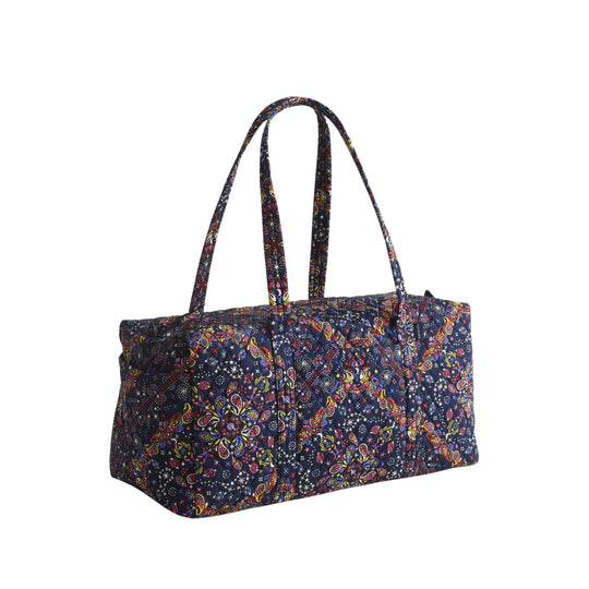 Vera Bradley Original Duffel - Starry Paisley In Premium Cotton - Lenny's Shoe & Apparel
