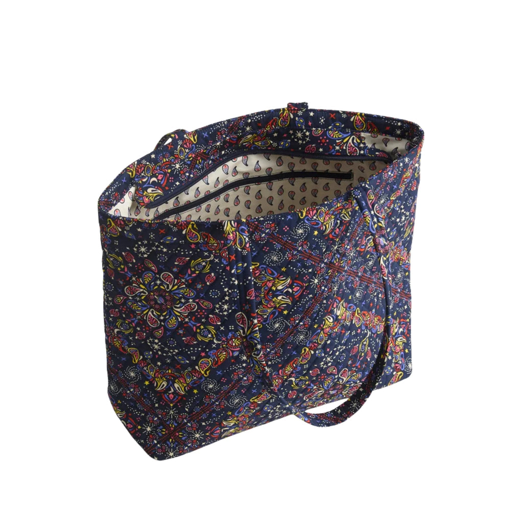 Vera Bradley Original Zip Tote - Starry Paisley In Premium Cotton - Lenny's Shoe & Apparel
