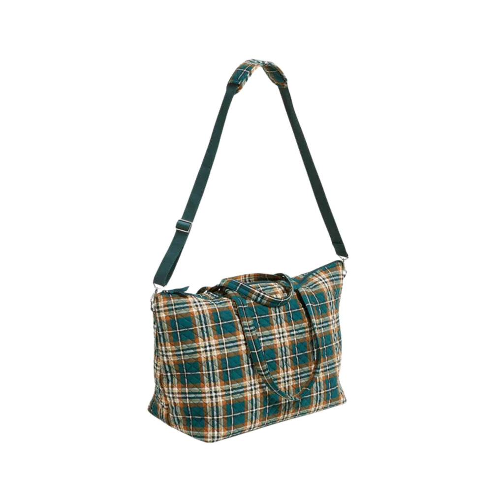 Vera Bradley Overnight Travel Tote Bag In Cotton - Orchard Plaid - Lenny's Shoe & Apparel