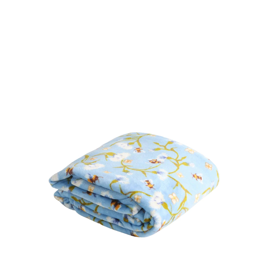 Vera Bradley Plush Throw Blanket - Bee Garden Blue - Lenny's Shoe & Apparel