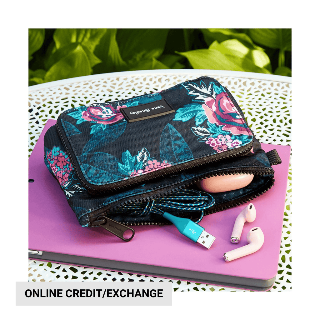 Vera Bradley ReActive Compact Organizer - Rose Foliage - Lenny's Shoe & Apparel