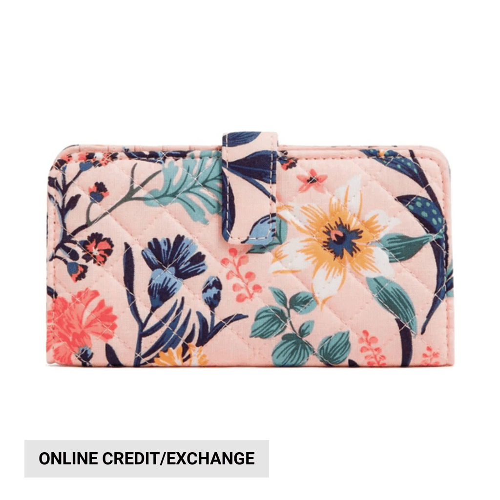 Vera Bradley RFID Finley Wallet - Paradise Coral - Lenny's Shoe & Apparel