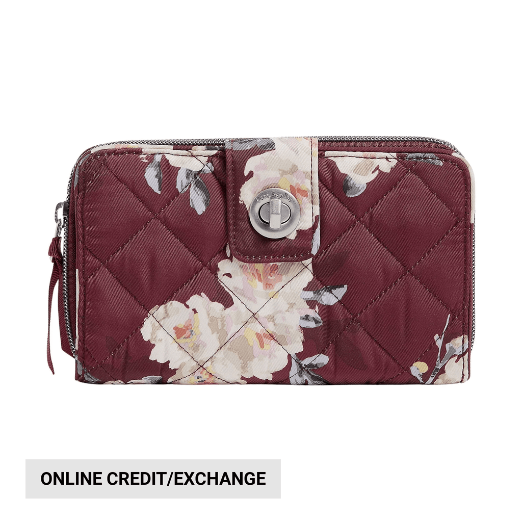 Vera Bradley RFID Turnlock Wallet - Blooms and Branches - Lenny's Shoe & Apparel