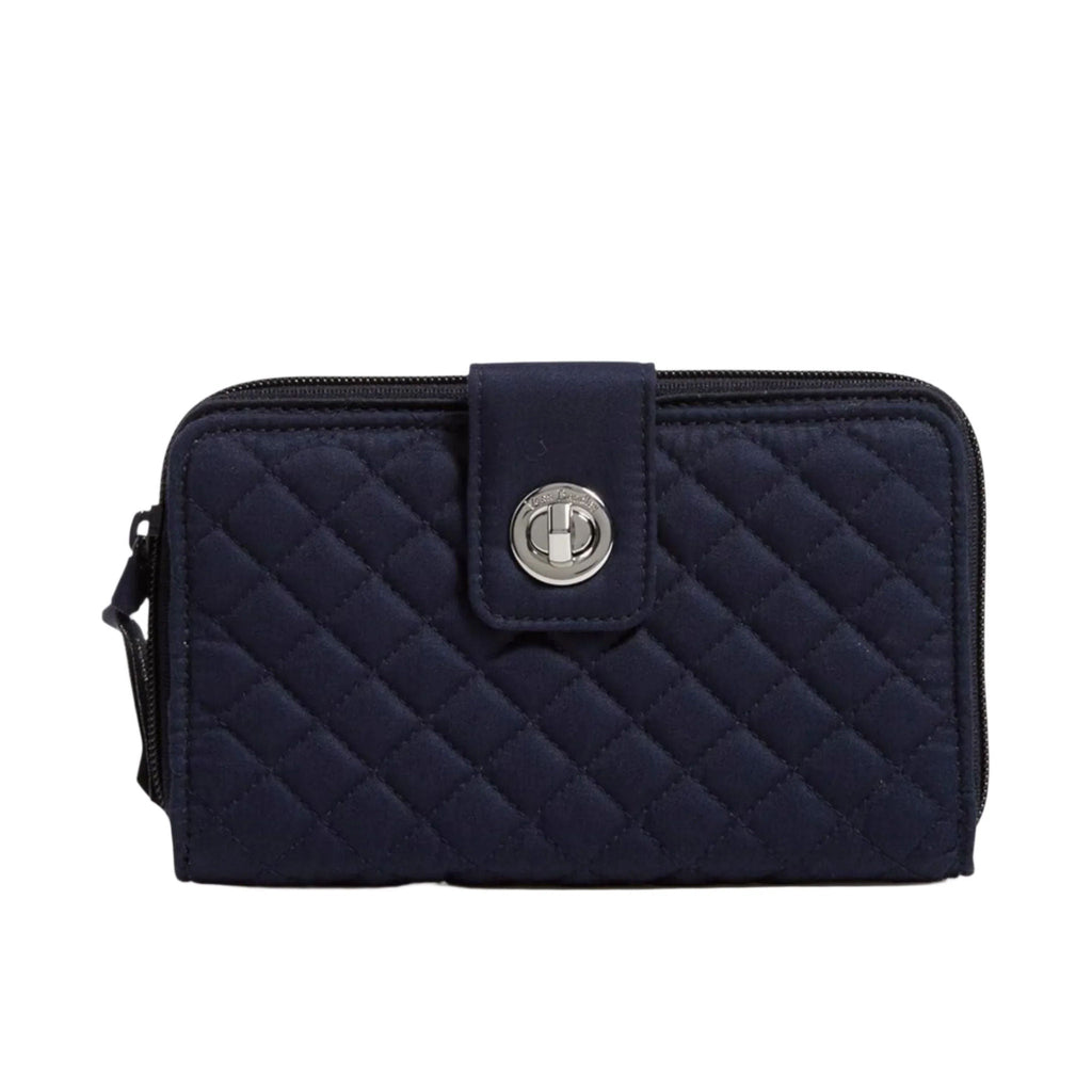 Vera Bradley RFID Turnlock Wallet - Classic Navy - Lenny's Shoe & Apparel