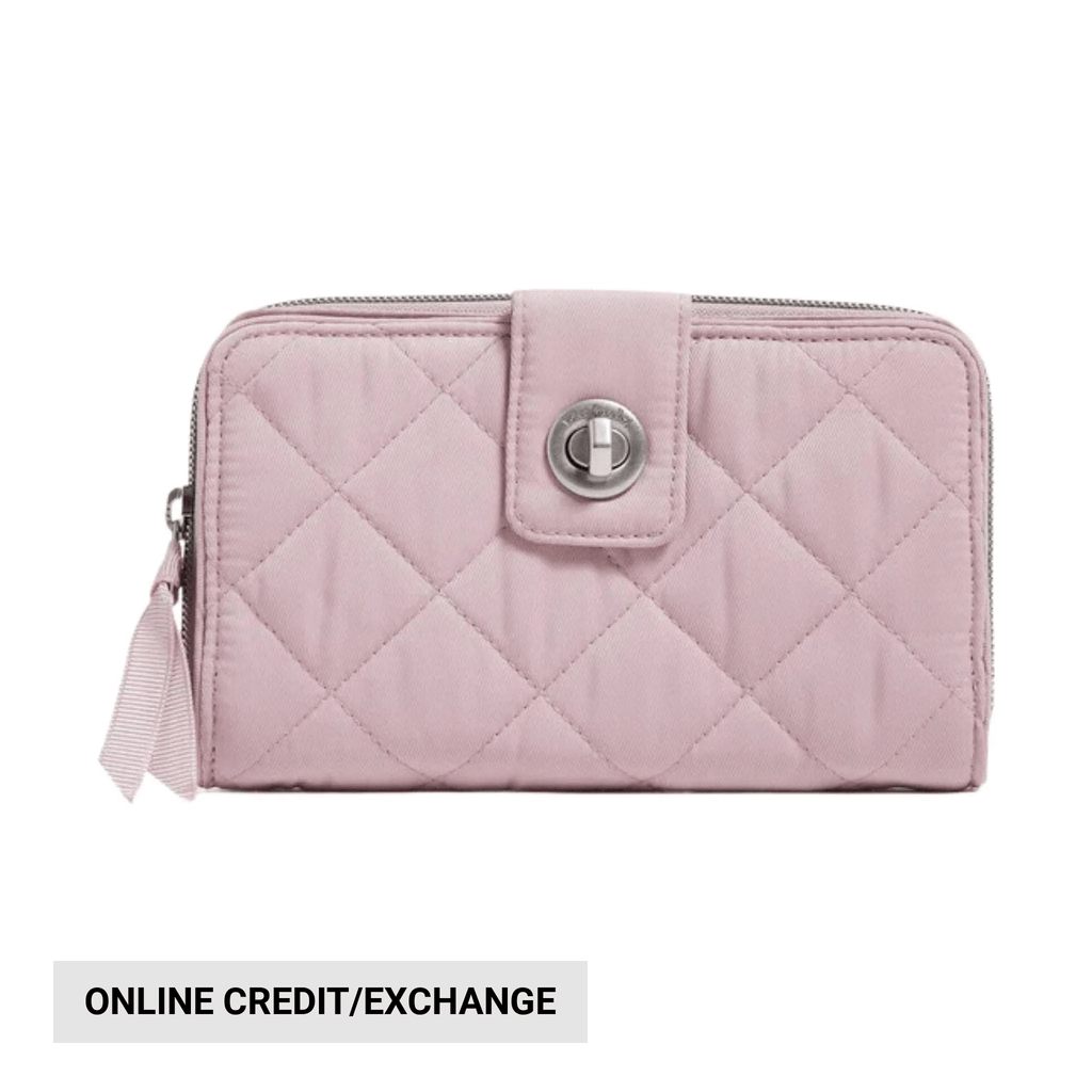 Vera Bradley RFID Turnlock Wallet - Hydrangea Pink - Lenny's Shoe & Apparel