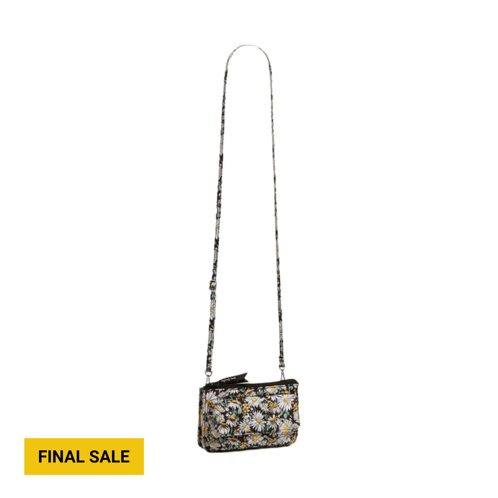 Vera Bradley RFID Wallet Crossbody - Daisies White - Lenny's Shoe & Apparel