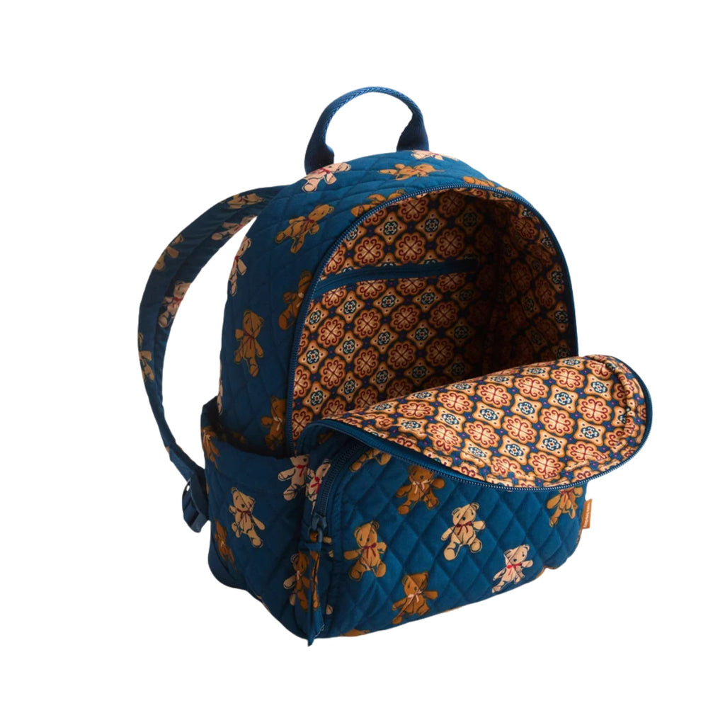 Vera Bradley Small Banbury Backpack - Bunch Of Bears In Premium Cotton - Lenny's Shoe & Apparel