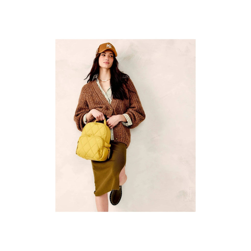 Vera Bradley Small Banbury Backpack - Golden Olive In Featherweight - Lenny's Shoe & Apparel