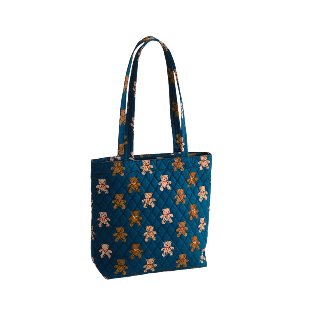 Vera Bradley Small Original Zip Tote Bag - Bunch Of Bears In Premium Cotton - Lenny's Shoe & Apparel