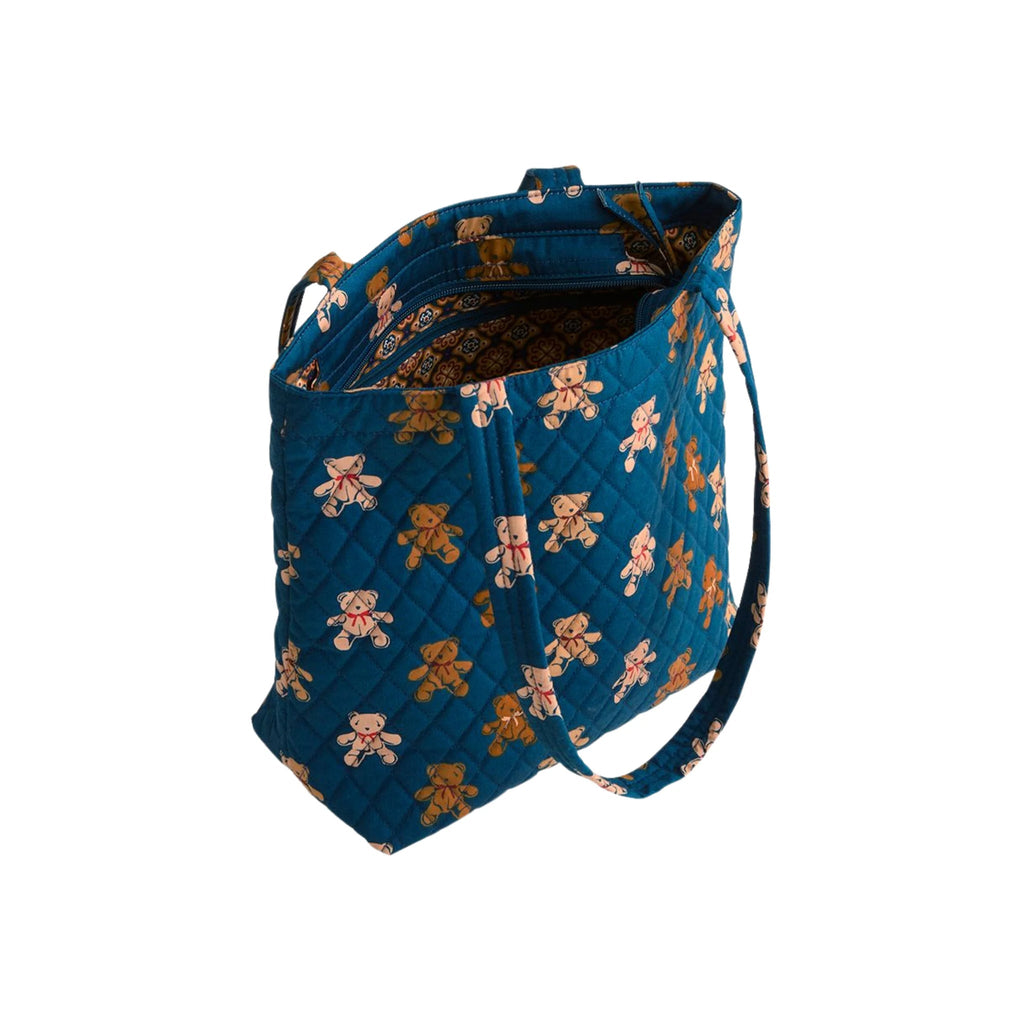 Vera Bradley Small Original Zip Tote Bag - Bunch Of Bears In Premium Cotton - Lenny's Shoe & Apparel
