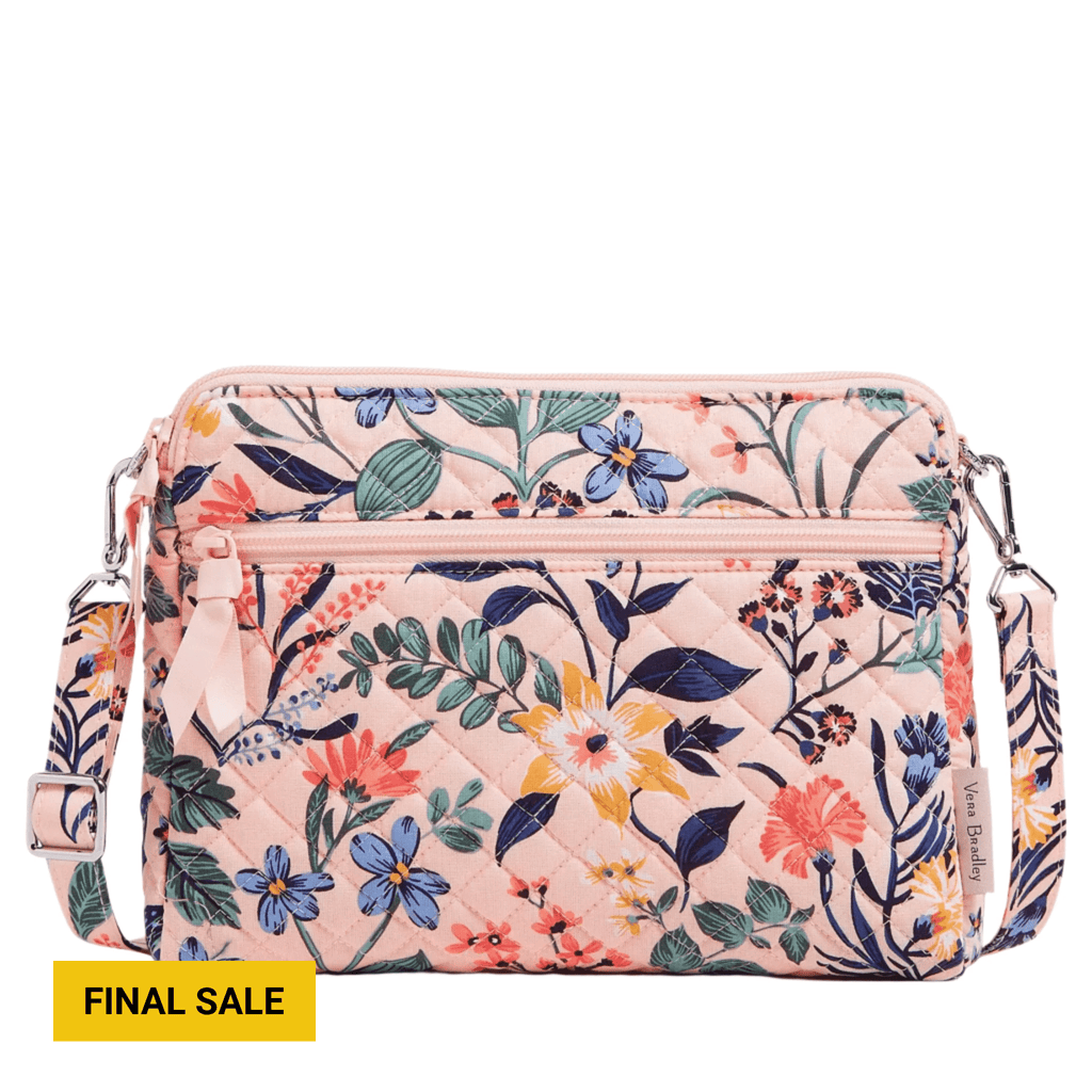 Vera Bradley Triple Compartment Crossbody Bag - Paradise Coral - Lenny's Shoe & Apparel
