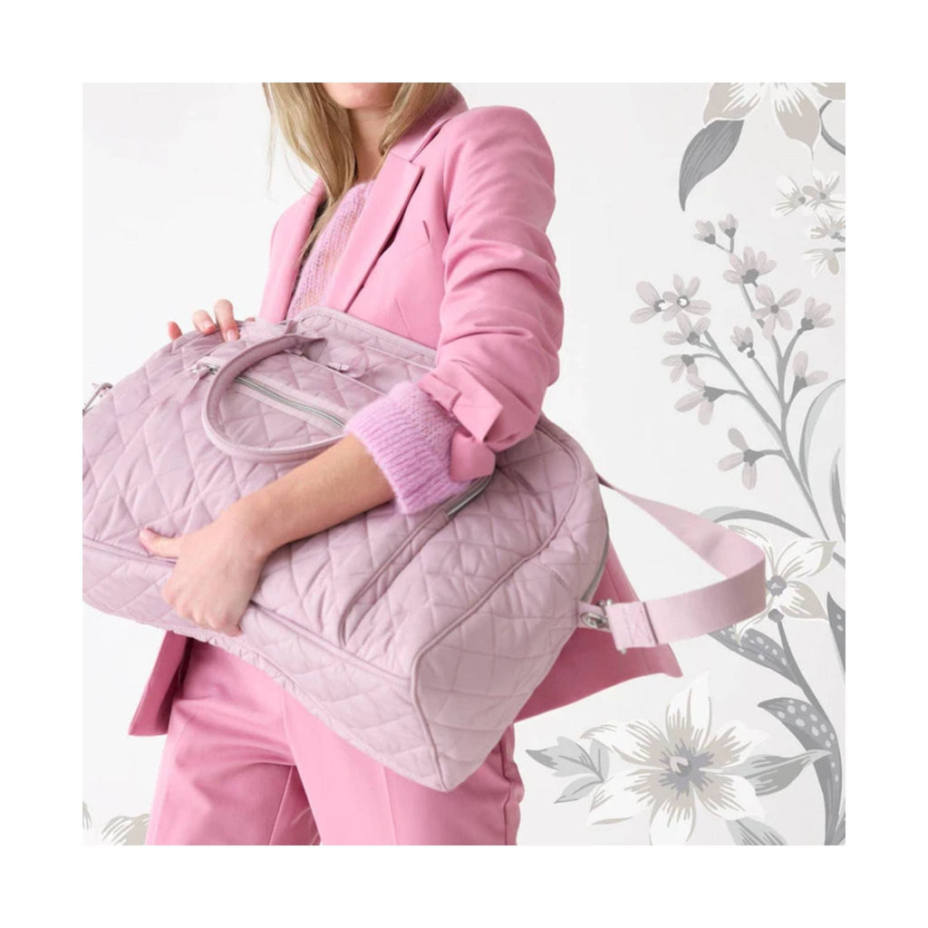 Vera Bradley Weekender Travel Bag In Performance Twill - Hydrangea Pink - Lenny's Shoe & Apparel
