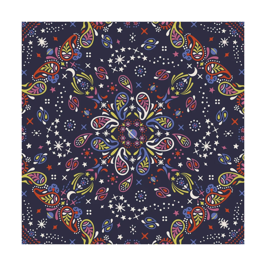 Vera Bradley Zip Wristlet - Starry Paisley In Premium Cotton - Lenny's Shoe & Apparel