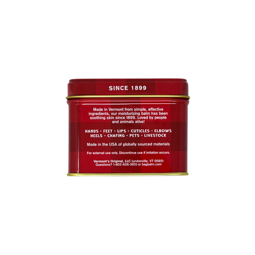Vermont's Original Bag Balm Limited Edition 8oz Tin - Red Plaid - Lenny's Shoe & Apparel