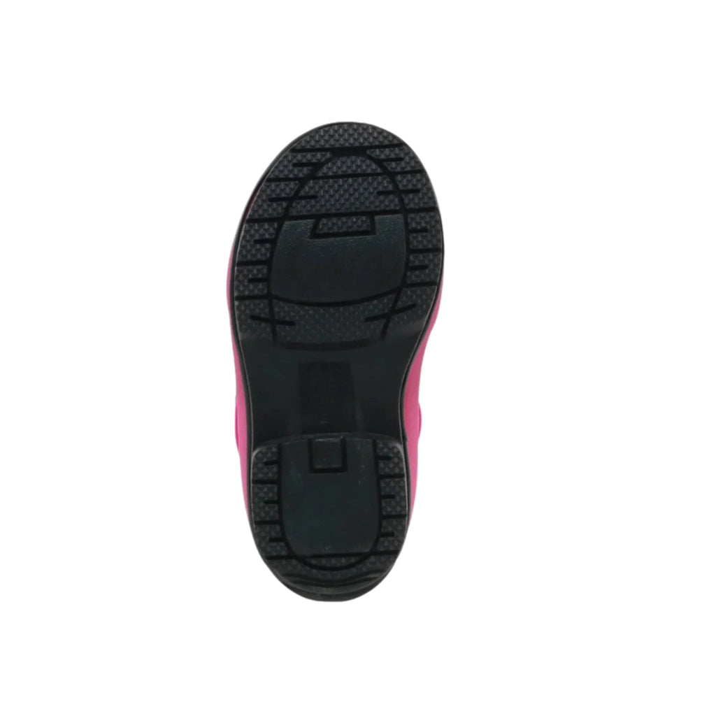 Western Chief Kids' Chloe Dot Lined Neoprene Cold Weather Boots - Black/Pink - Lenny's Shoe & Apparel