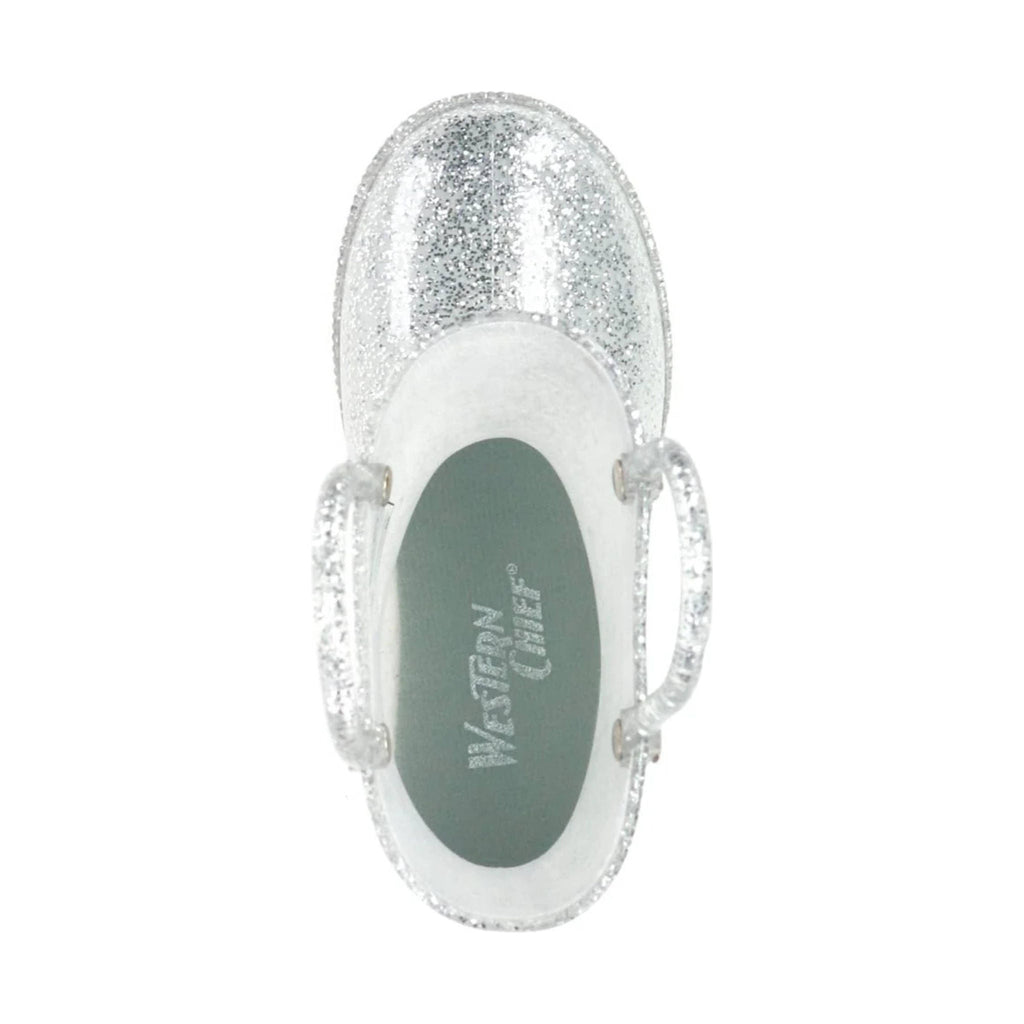 Western Chief Kids' Glitter Rain Boot - Silver - Lenny's Shoe & Apparel