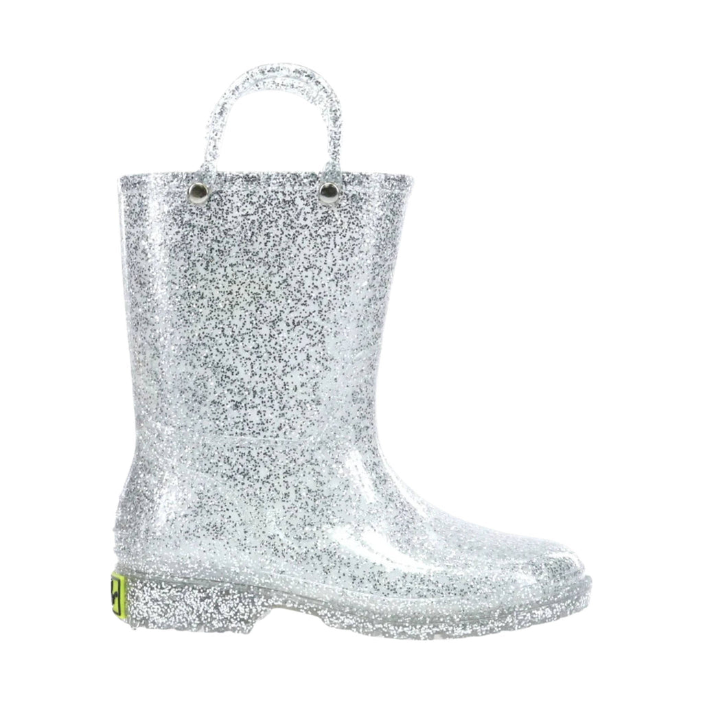 Western Chief Kids' Glitter Rain Boot - Silver - Lenny's Shoe & Apparel