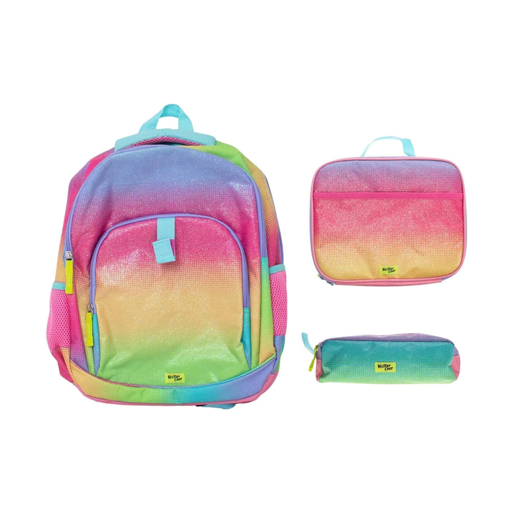 Western Chief Kids' Ombre Glitter Backpack - Pink/Yellow Stripe - Lenny's Shoe & Apparel