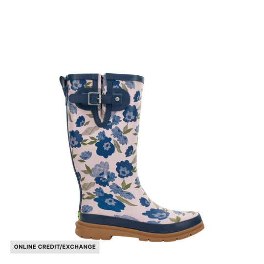 Western Chief Women's Bold Blossoms Tall Rain Boots - Lilac - ONLINE CREDIT/EXCHANGE - Lenny's Shoe & Apparel