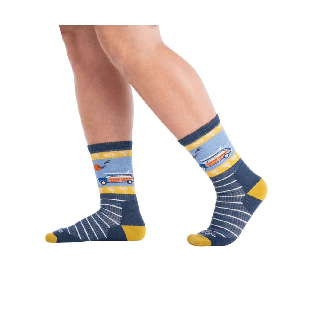 Wide Open Men's Way Back Cushioned Crew Socks - Denim - Lenny's Shoe & Apparel