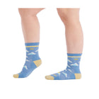 Wide Open Women's Cloud Hopper Cushioned Micro Crew Socks - Sky - Lenny's Shoe & Apparel