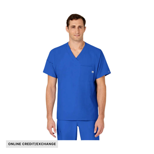 Wink Men's V Neck Scrub Top - Navy - ONLINE CREDIT/EXCHANGE - Lenny's Shoe & Apparel