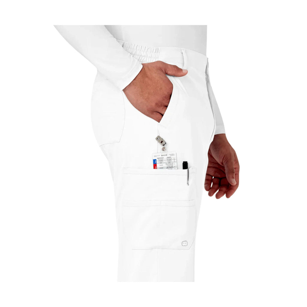 Wink Men's Pro Cargo Scrub Pant - White - Lenny's Shoe & Apparel