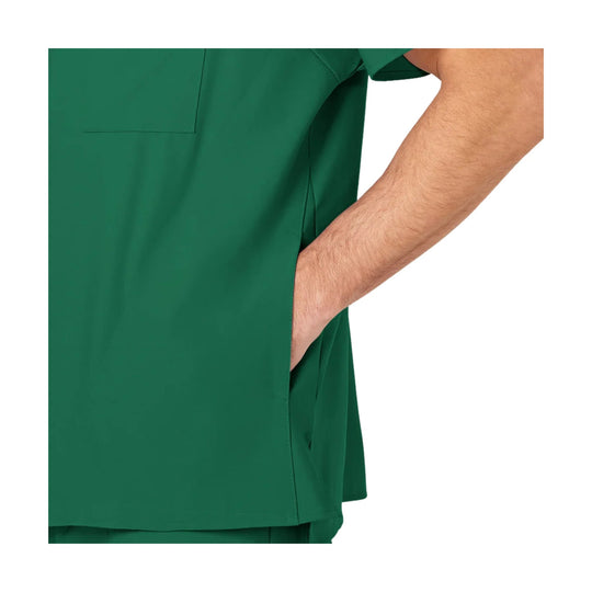 Wink Men's V Neck Scrub Top - Hunter - Lenny's Shoe & Apparel