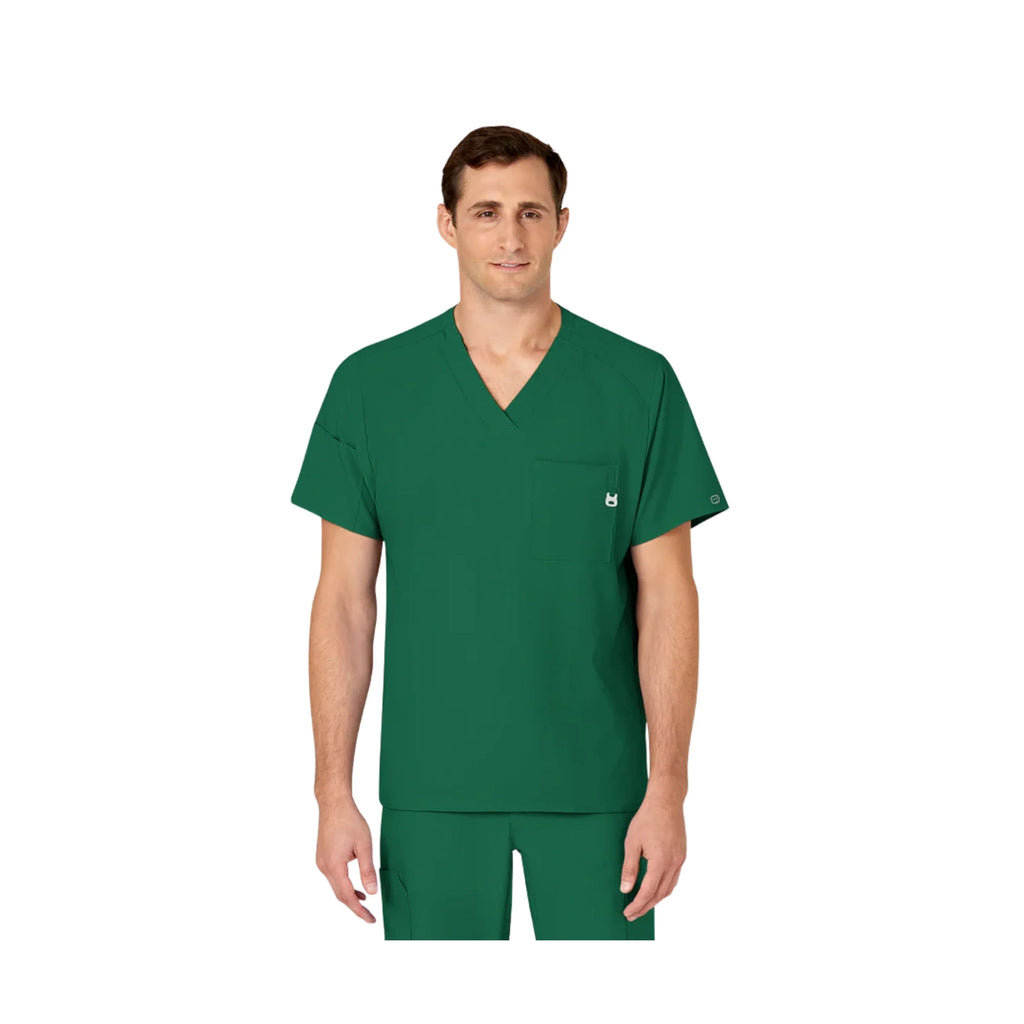 Wink Men's V Neck Scrub Top - Hunter - Lenny's Shoe & Apparel
