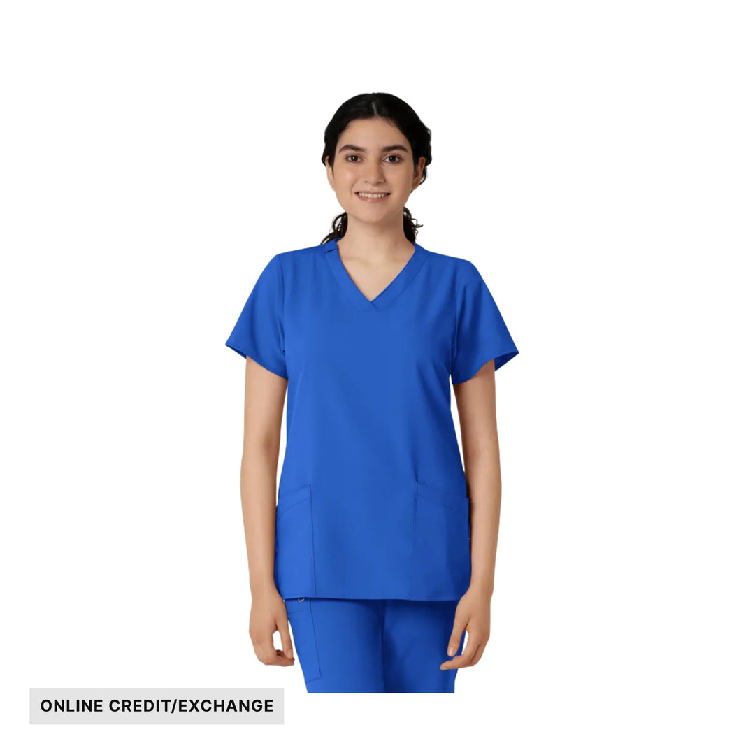 Wink Women's Classic V Neck Scrub Top - Royal - ONLINE CREDIT/EXCHANGE - Lenny's Shoe & Apparel