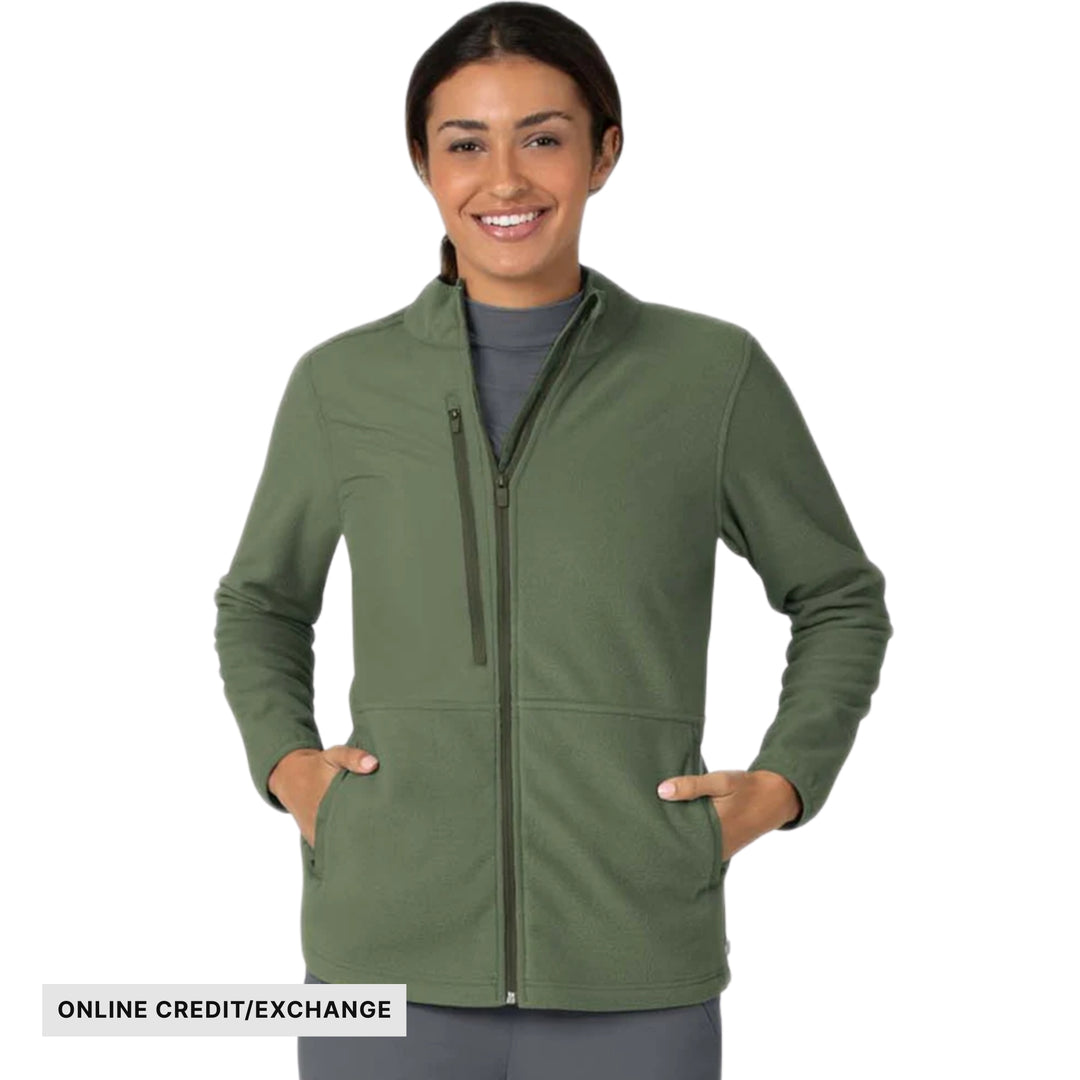 Wink Women's Micro Fleece Zip Jacket - Olive - ONLINE CREDIT/EXCHANGE - Lenny's Shoe & Apparel