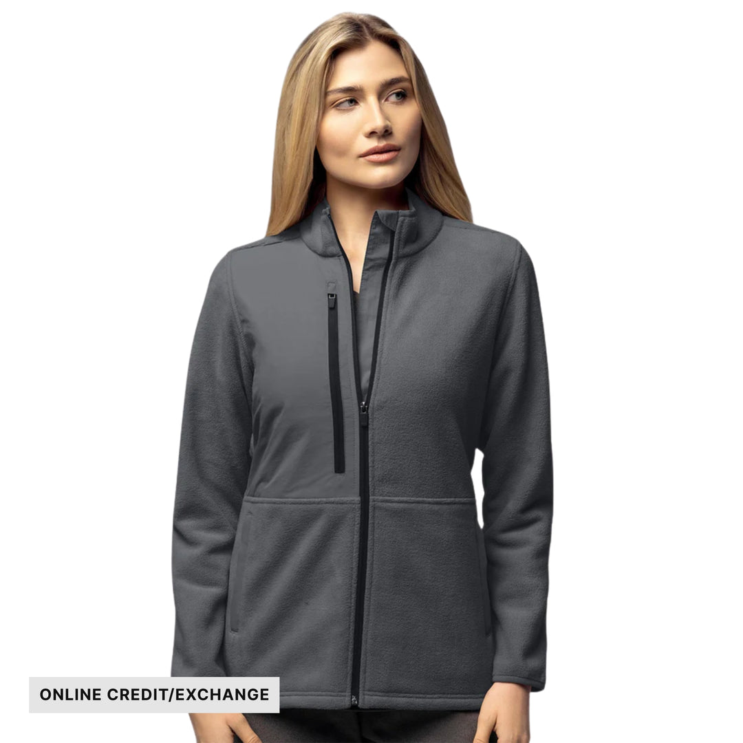 Wink Women's Micro Fleece Zip Jacket - Pewter - ONLINE CREDIT/EXCHANGE - Lenny's Shoe & Apparel