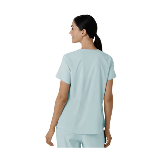 Wink Women's 2 Pocket V Neck Scrub Top - Sky Blue - Lenny's Shoe & Apparel