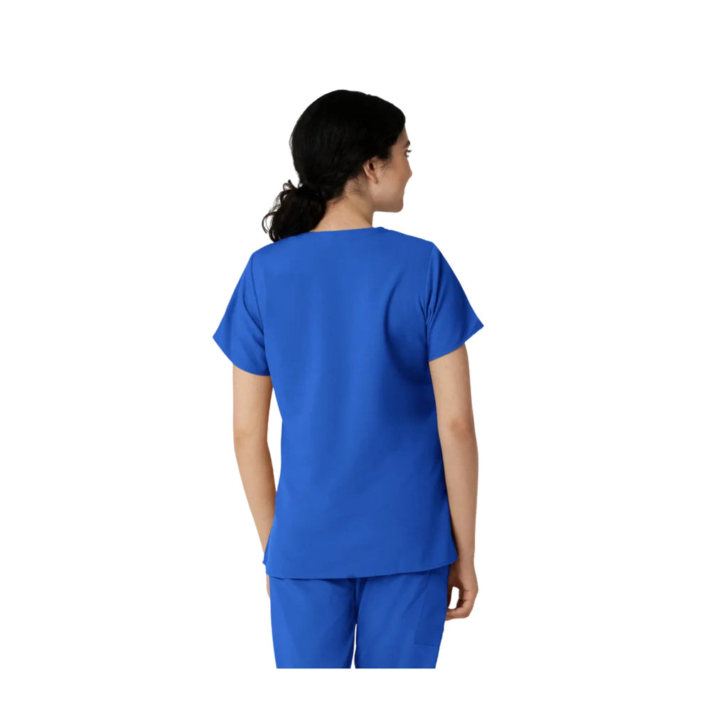 Wink Women's Classic V Neck Scrub Top - Royal - Lenny's Shoe & Apparel