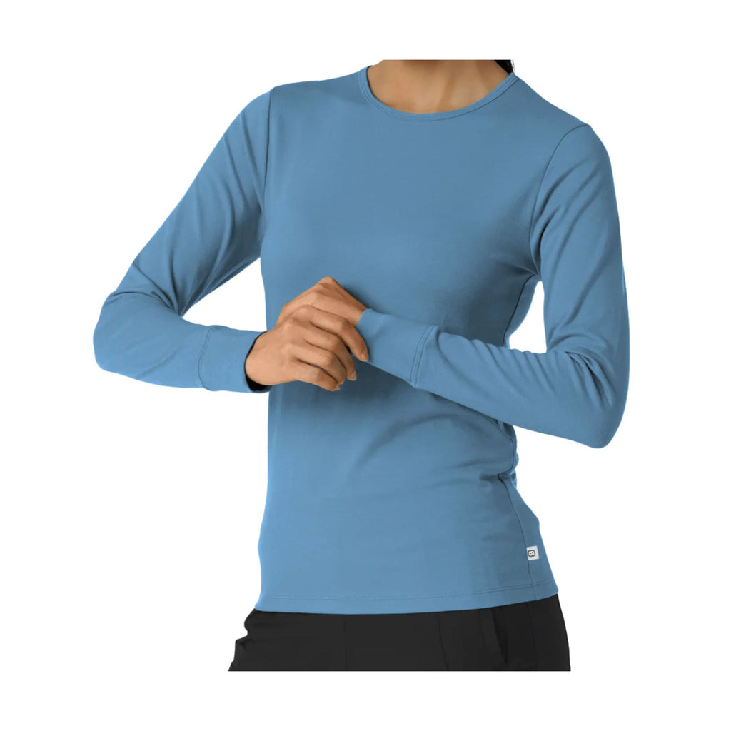 Wink Women's Essentials Layer Long Sleeve - Pacific Blue - Lenny's Shoe & Apparel