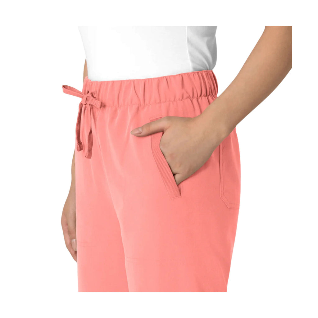 Wink Women's Nova Stovepipe High Low Hem Scrub Pant - Paradise Pink - Lenny's Shoe & Apparel