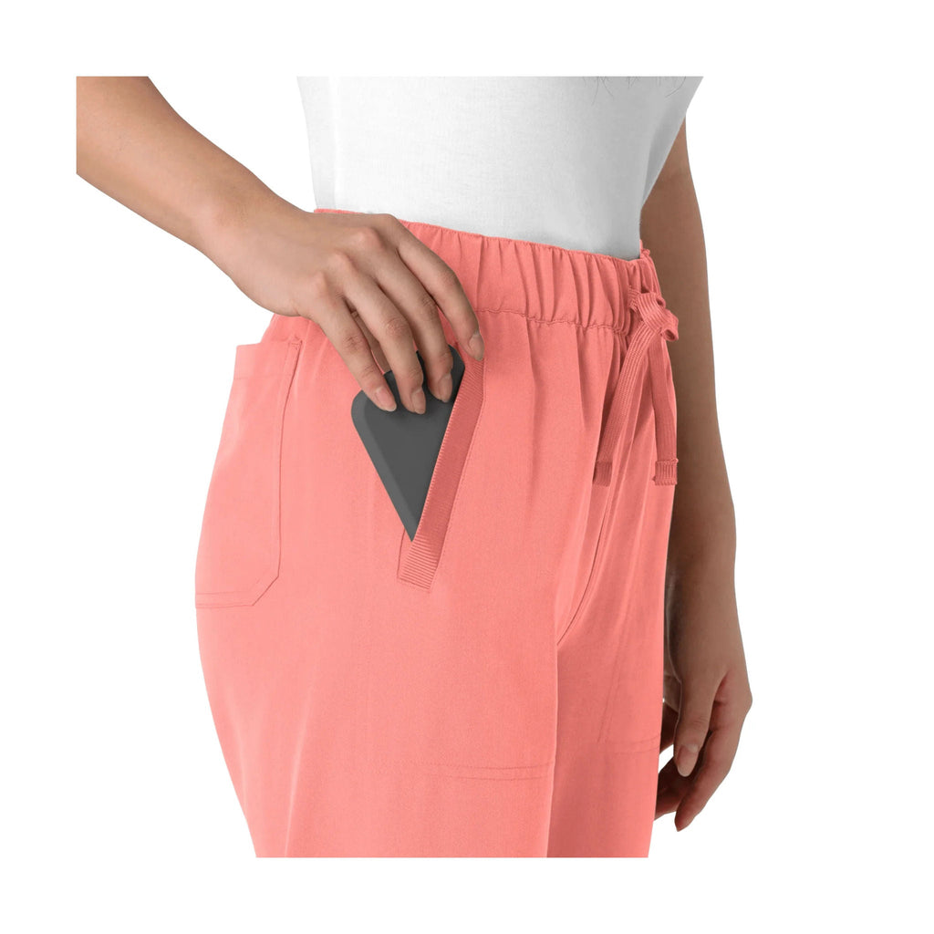 Wink Women's Nova Stovepipe High Low Hem Scrub Pant - Paradise Pink - Lenny's Shoe & Apparel