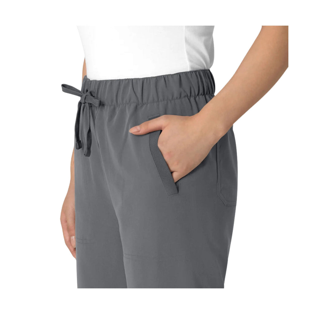 Wink Women's Nova Stovepipe High Low Hem Scrub Pant - Pewter - Lenny's Shoe & Apparel