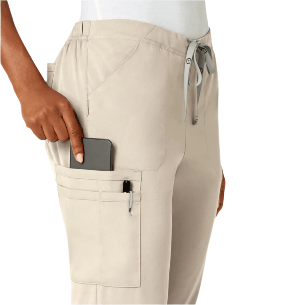 Wink Women's Pro Moderate Flare Leg Scrub Pant - Khaki - Lenny's Shoe & Apparel