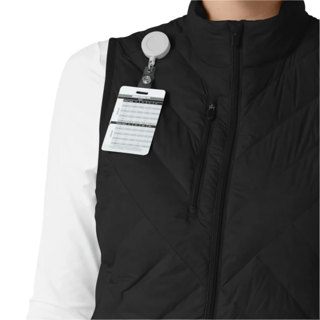 Wink Women's Quilted Scrub Vest - Black - Lenny's Shoe & Apparel