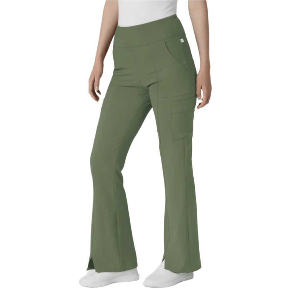 Wink Women's Renew Cargo Flare Scrub Pant - Olive - Lenny's Shoe & Apparel