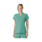 Wink Women's Renew Mandarin Collar Scrub Top - Turquoise - Lenny's Shoe & Apparel
