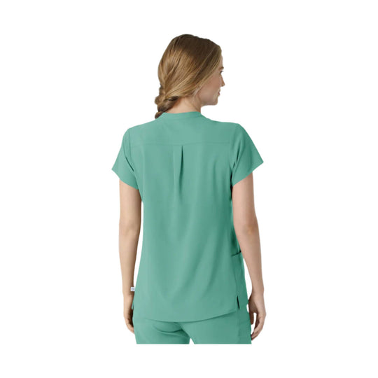 Wink Women's Renew Mandarin Collar Scrub Top - Turquoise - Lenny's Shoe & Apparel