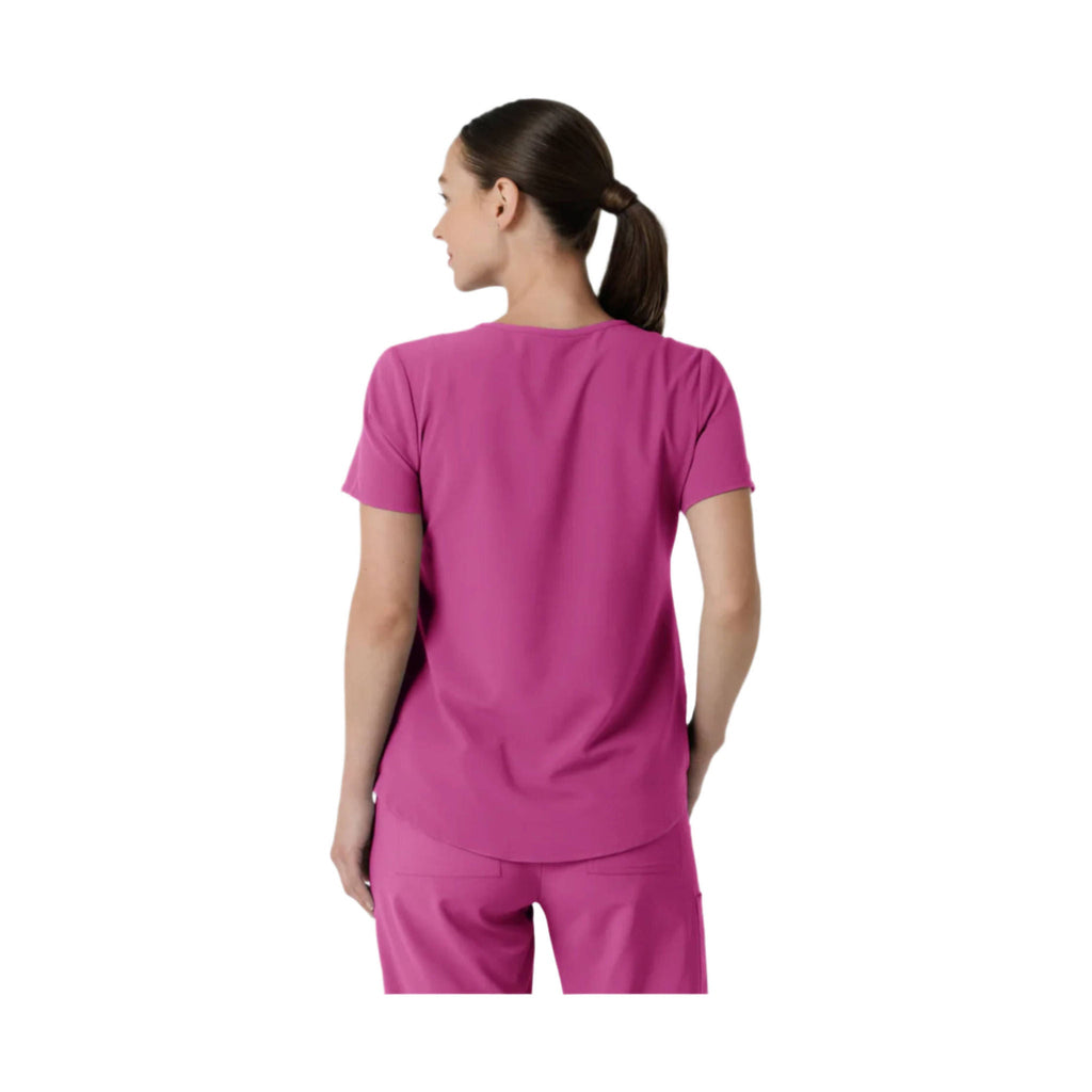 Wink Women's Renew V Neck Scrub Top - Raspberry - Lenny's Shoe & Apparel